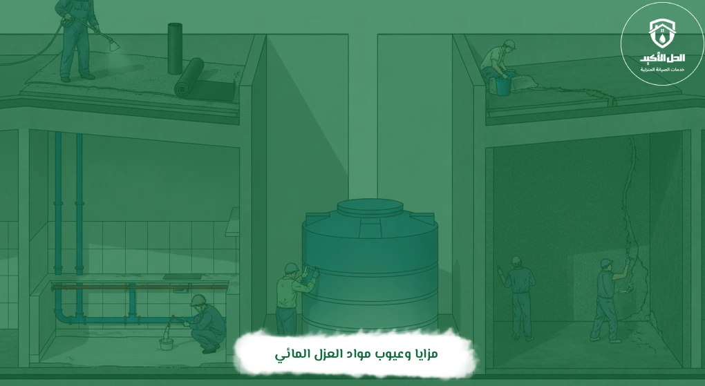 مزايا وعيوب مواد العزل المائي