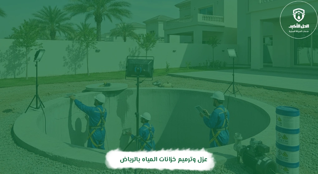 عزل وترميم خزانات المياه بالرياض