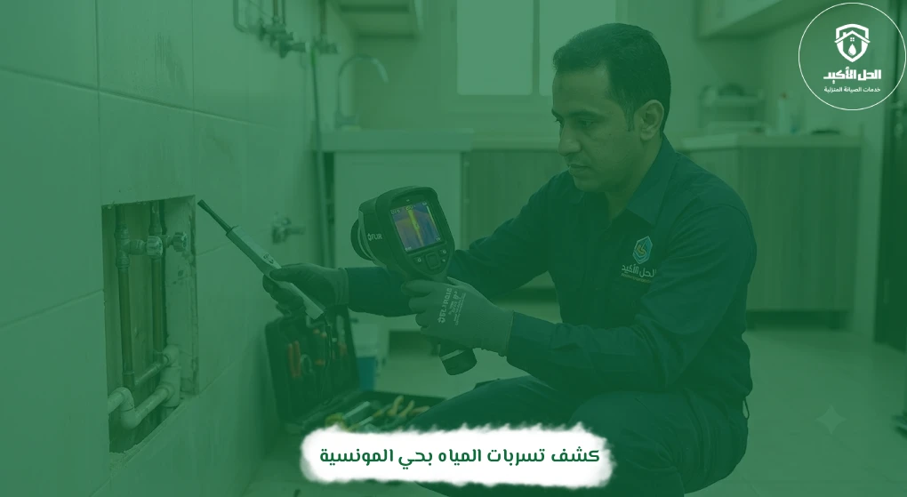 كشف تسربات المياه بحي المونسية