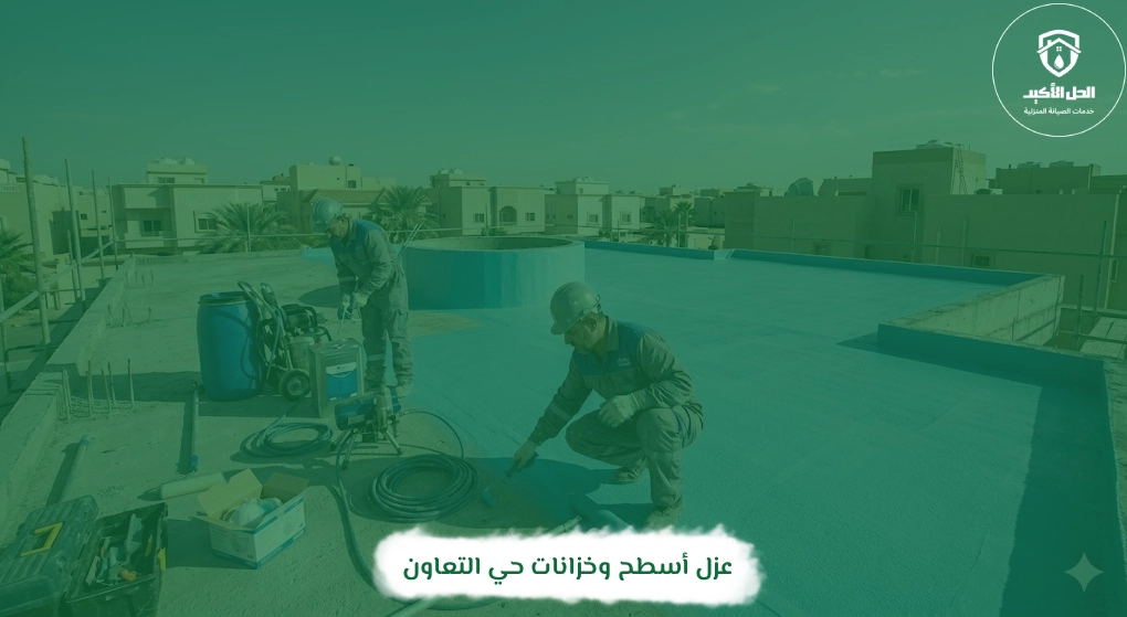 عزل أسطح وخزانات حي التعاون